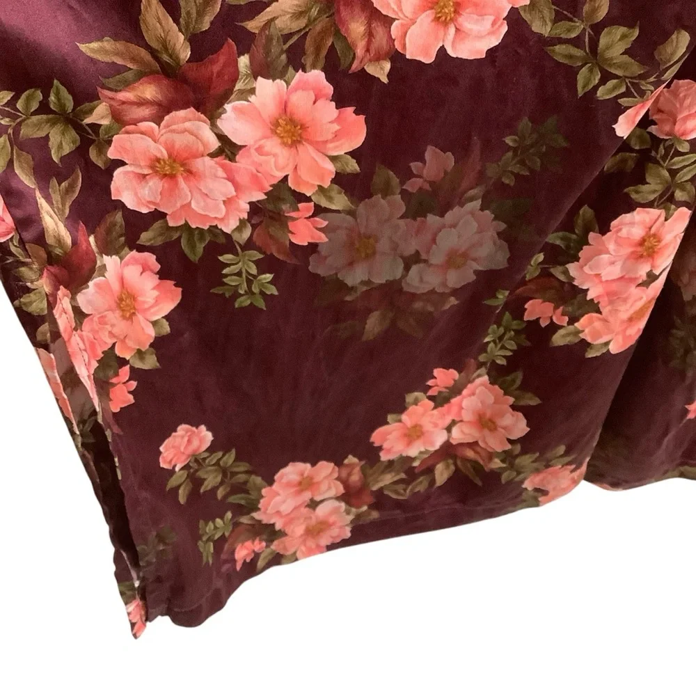 Johnny Was 100% Silk Winonna Easy Wide Leg Pants Floral - Picture 5 of 8